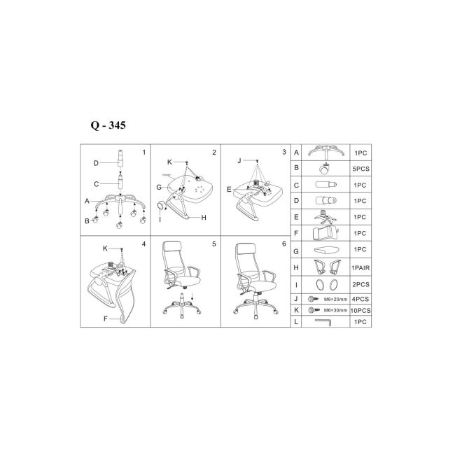 Scaun directorial mesh sl q345 gri drm4121