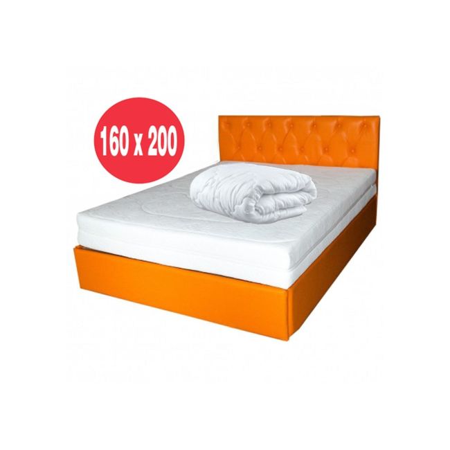 Set saltea ortopedica, ulise standard spring comfort 160x200x30cm, cu plasa de arcuri bonell, husa detasabila tricot, hipoalergenica, fermitate tare, saltsib plus pilota vara, microfibra, lavabila la 95°c, 180x200cm drm3708
