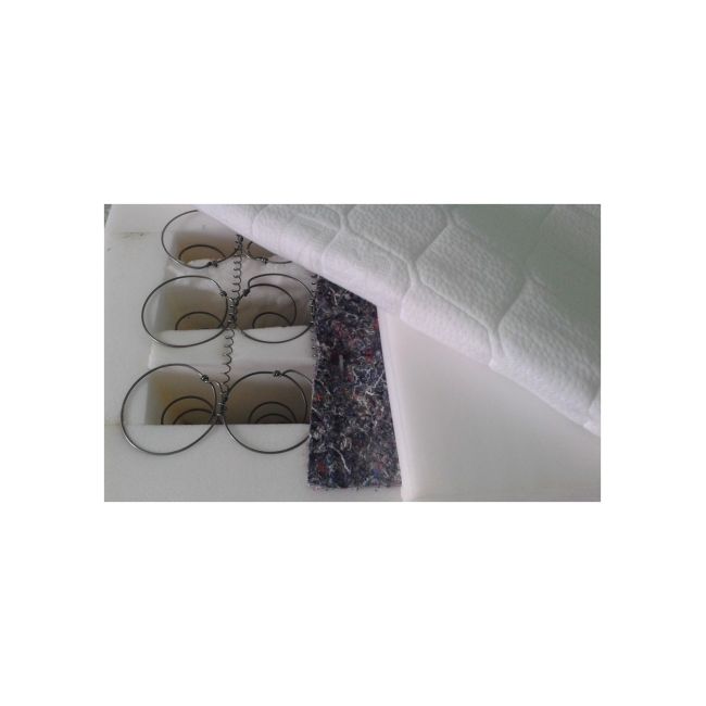 Set saltea ortopedica, ulise standard spring comfort 180x200x30cm, cu plasa de arcuri bonell, husa detasabila tricot, hipoalergenica, fermitate tare, saltsib plus 2 perne matlasate, microfibra, 50x70cm drm3702
