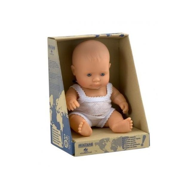 Papusa Baby european baiat Miniland 21cm - OKEML31121