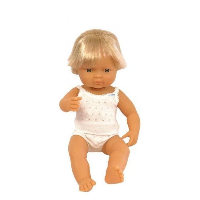 Papusa Baby european baiat Miniland 38 cm - OKEML31151