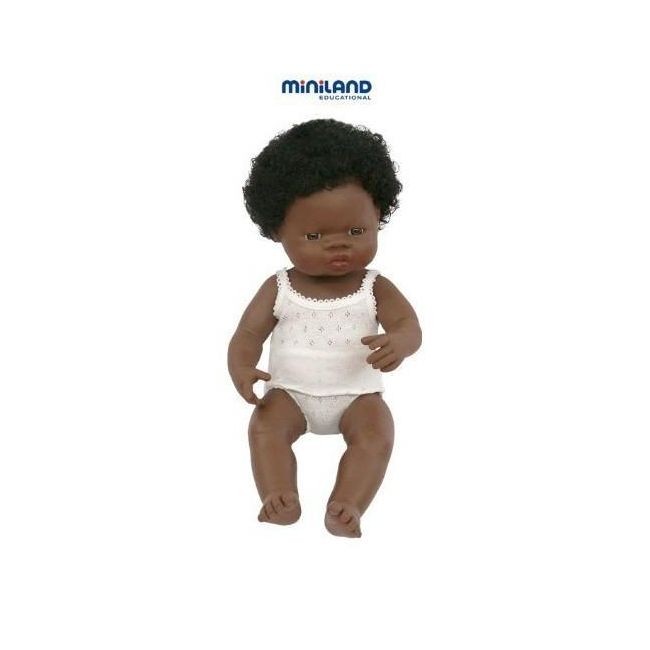 Papusa fetita africana Miniland 38 cm - OKEML31154