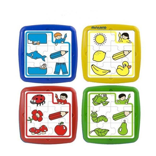 Set de 4 puzzle educative Miniland - OKEML35240