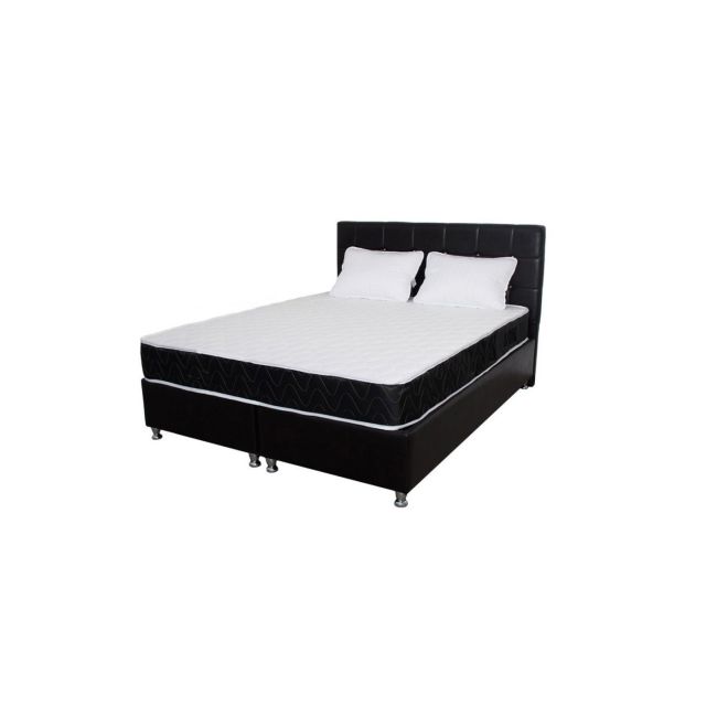Saltea cu arcuri superortopedica lux luna 160x190x20 cm, plasa de arcuri tip bonnell, saltsib, plus 2 perne microfibra 50x70 cm. drm9584