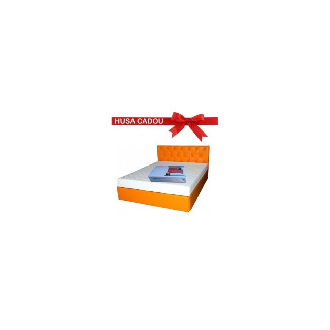 Saltea cu spuma, nova comfort flex 140x190x20cm, fermitate tare, hipoalergenica, husa detasabila, saltsib drm9566