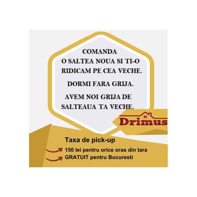Saltea ortopedica, jupiter memory one 90x190x24cm, cu spuma poliuretanica, memory foam 4 cm, husa detasabila, tricot silver care, hipoalergenica, fermitate mediu spre tare, saltsib drm9412