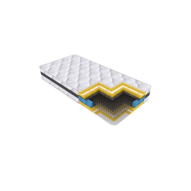 Saltea ortopedica cu arcuri, lotus forte super ortopedic 90x190x30cm, fermitate mediu spre tare, plasa de arcuri bonell, fara vara-iarna, banda de aerisire spaceair, salt confort drm9047