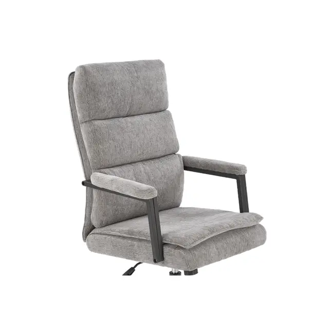 Scaun directorial hm adriano, stofa, inaltime reglabila, mecanism de balansare, perne duble, 100 kg, gri drm10296