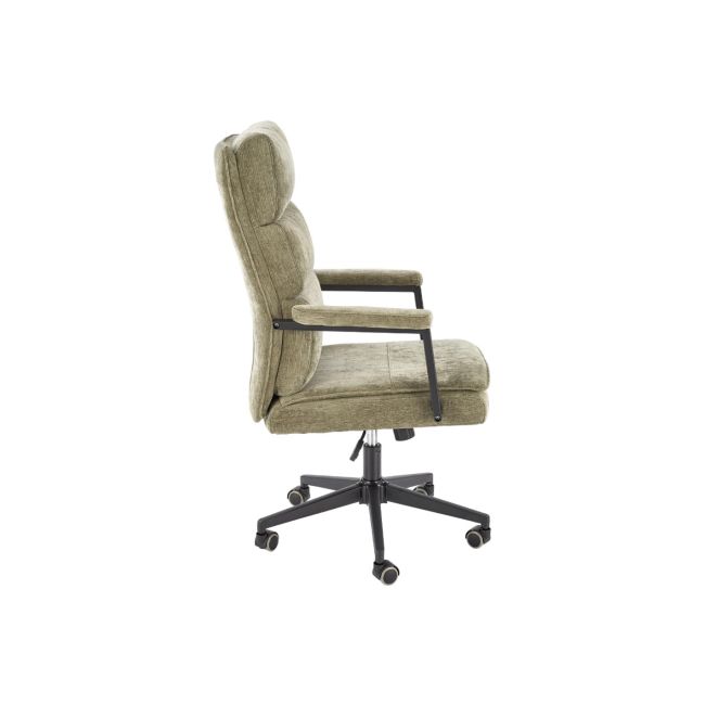 Scaun directorial hm adriano, stofa, inaltime reglabila, mecanism de balansare, perne duble, 100 kg, olive drm10295