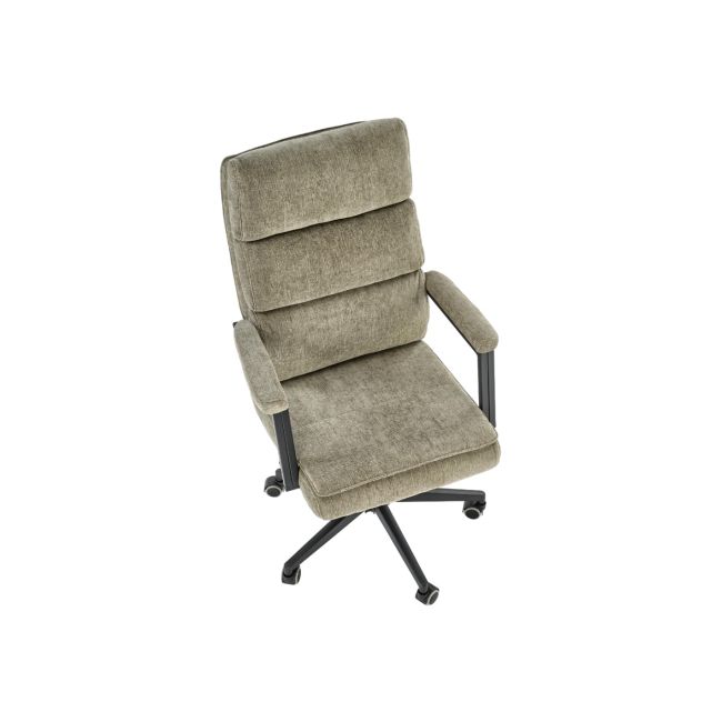 Scaun directorial hm adriano, stofa, inaltime reglabila, mecanism de balansare, perne duble, 100 kg, olive drm10295