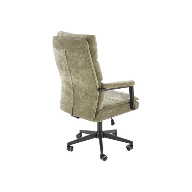 Scaun directorial hm adriano, stofa, inaltime reglabila, mecanism de balansare, perne duble, 100 kg, olive drm10295