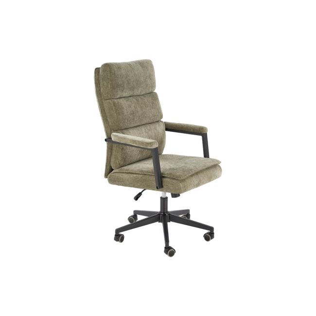 Scaun directorial hm adriano, stofa, inaltime reglabila, mecanism de balansare, perne duble, 100 kg, olive drm10295