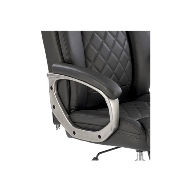 Scaun directorial hm helder, piele ecologica, robust, inaltime reglabila, mecanism de balansare, 100 kg, negru drm10297