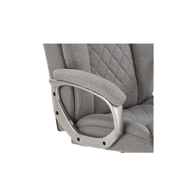 Scaun directorial hm helder 2, stofa, cadru metalic cromat, mecanism de balansare, 100 kg, gri drm10298