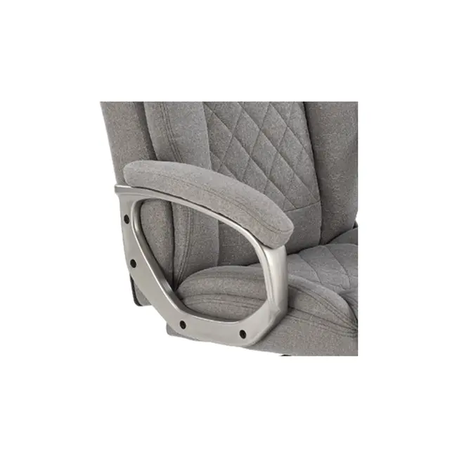 Scaun directorial hm helder 2, stofa, cadru metalic cromat, mecanism de balansare, 100 kg, gri drm10298