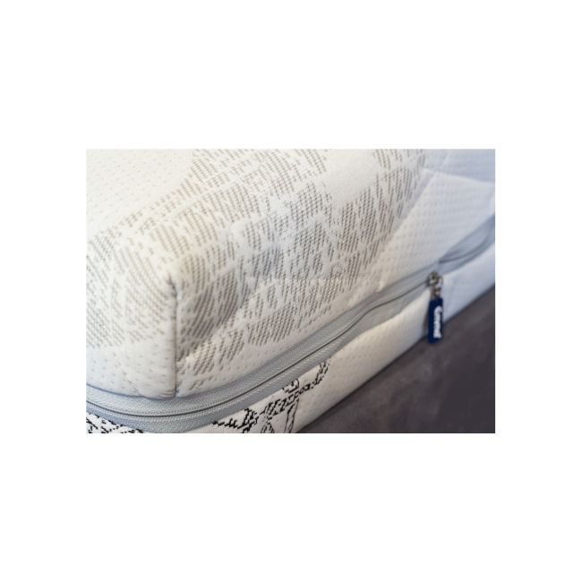 Set saltea ortopedica, saturn memory plus comfort 90x190x20cm, cu spuma poliuretanica hr, memory foam 4 cm, husa detasabila tricot, hipoalergenica, fermitate mediu spre tare, saltsib plus perna matlasata, microfibra 50x70cm drm9417