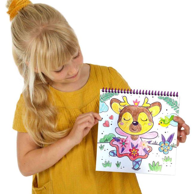 Carte de colorat cu activitati 3 in 1 unicorn sa00117