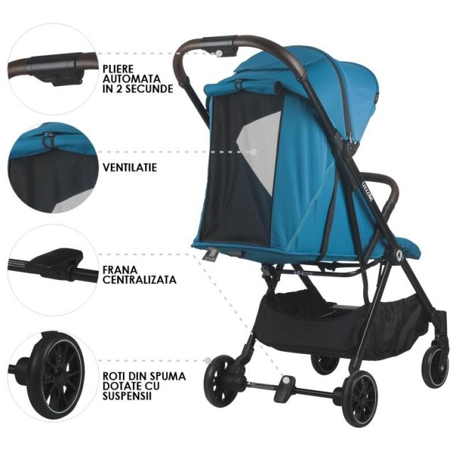 Carucior sport autofold coccolle melia deep turquoise smb323032732