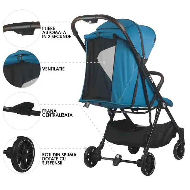 Carucior sport autofold coccolle melia deep turquoise smb323032732