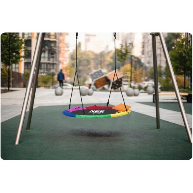 Leagan tip cuib pentru copii xxl, 110 cm, 150 kg, neo-sport 1050, multicolor edeedi1050