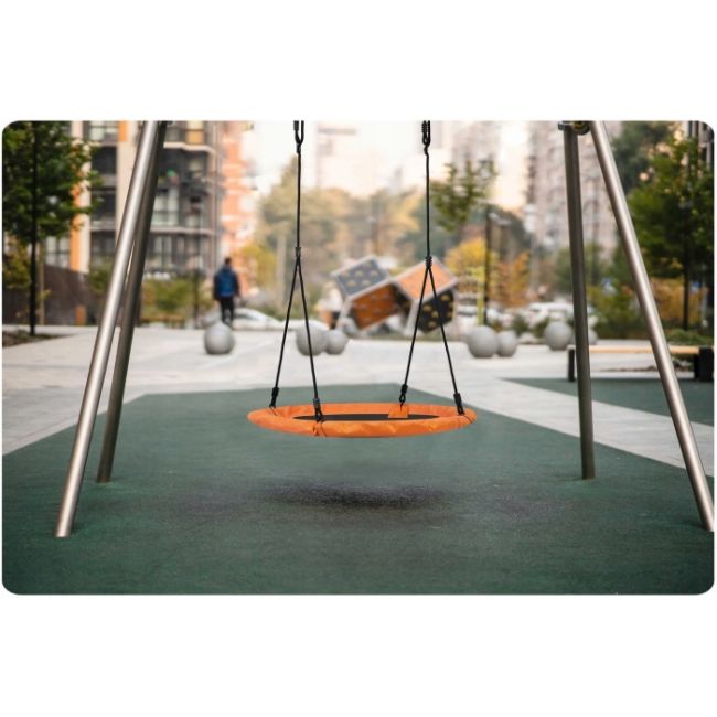 Leagan tip cuib pentru copii xxl, 95 cm, 150 kg, neo-sport 1004, portocaliu edeedi1004