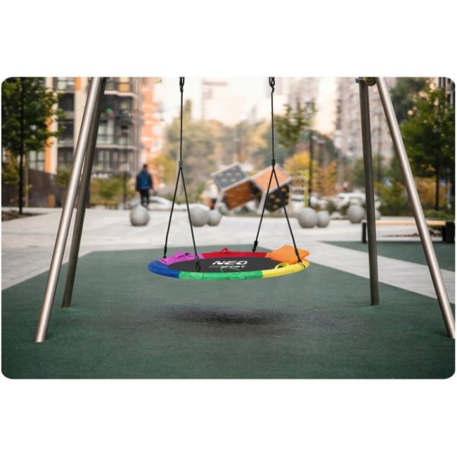 Leagan tip cuib pentru copii xxl, 95 cm, 150 kg, neo-sport 1040, multicolor edeedi1040
