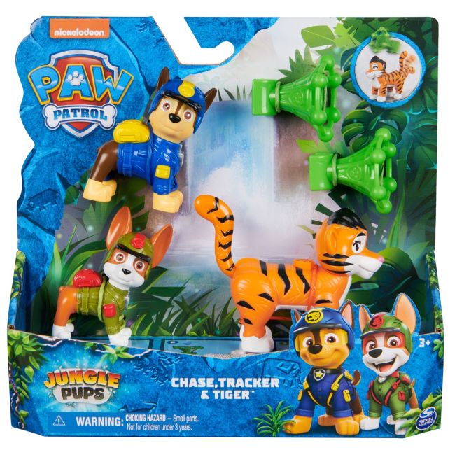 PATRULA CATELUSILOR JUNGLE PUPS SET 3 FIGURINE CHASE TRACKER SI TIGRUL VIV6068629