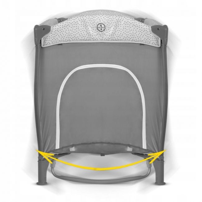 Patut pliabil 125 x 65 x 78 cm ricokids rk-241 - gri edeedi724100