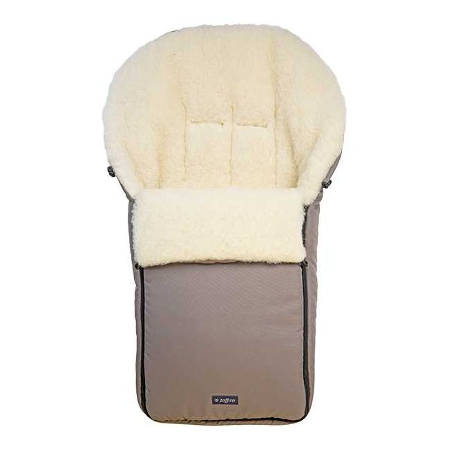 Sac de iarna pentru carucior Classic N6 din lana oaie Womar Zaffiro  3-Z-SW-S6 BBJ3-Z-SW-S6_Bej Inchis