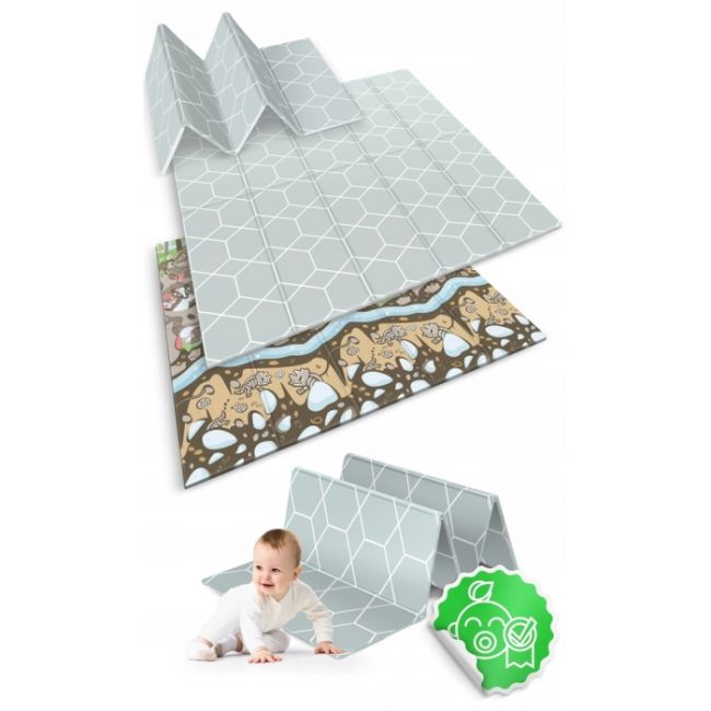 Salteluta de joaca din spuma 200 x 180 x 1 cm nukido nk-340 forest edeedi734005