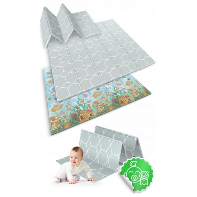 Salteluta de joaca din spuma 200 x 180 x 1 cm nukido nk-340 ocean edeedi734003