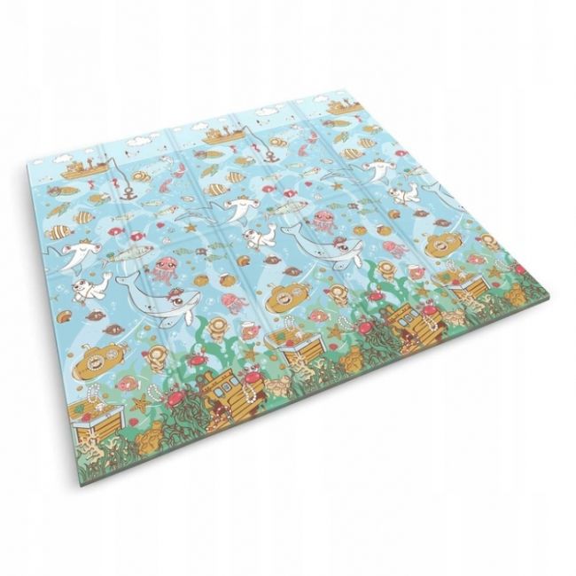 Salteluta de joaca din spuma 200 x 180 x 1 cm nukido nk-340 ocean-forest edeedi734004