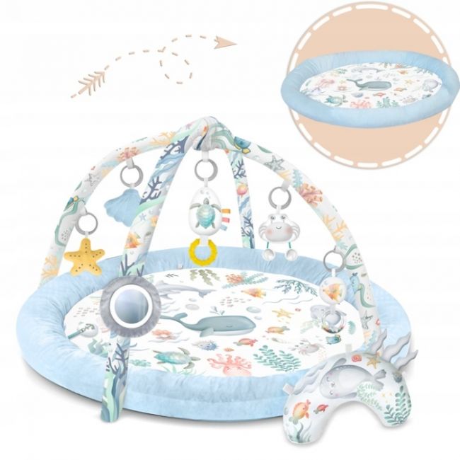 Salteluta de joaca pentru copii nukido ocean 730201 - albastru edeedi730201
