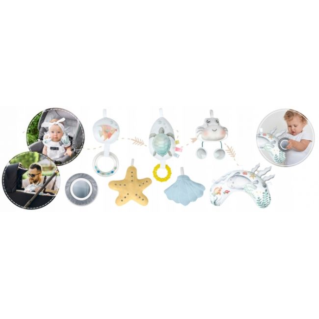 Salteluta de joaca pentru copii nukido ocean 730201 - albastru edeedi730201