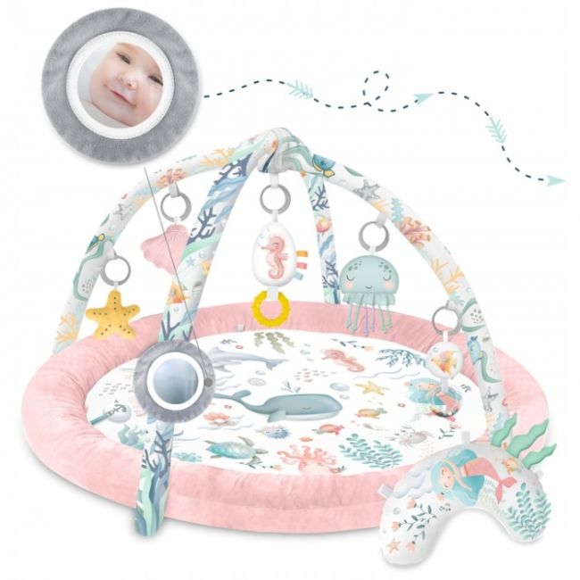 Salteluta de joaca pentru copii nukido ocean 730202 - roz edeedi730202