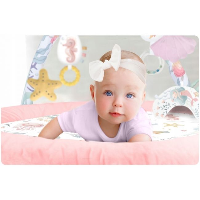 Salteluta de joaca pentru copii nukido ocean 730202 - roz edeedi730202
