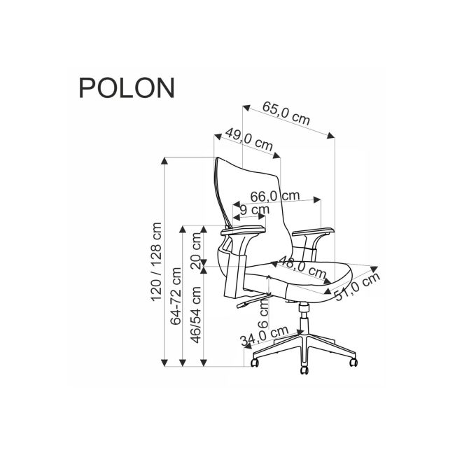 Scaun birou egonomic hm polon, mesh, mecanism inclinare, baza polipropilena, suport lombar, tetiera, 100 kg, negru drm10324