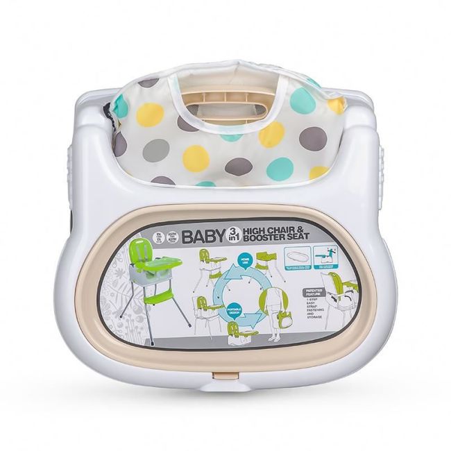 Scaun de luat masa multifunctional coccolle ziti beige dots smb332088344