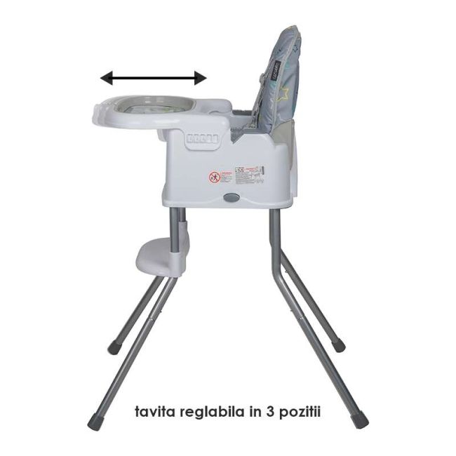 Scaun de luat masa multifunctional coccolle ziti grey stars smb332088364