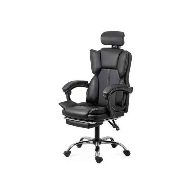 Scaun directorial off 4151, piele ecologica, mecanism de balansare, suport pentru picioare, 130 kg drm10338