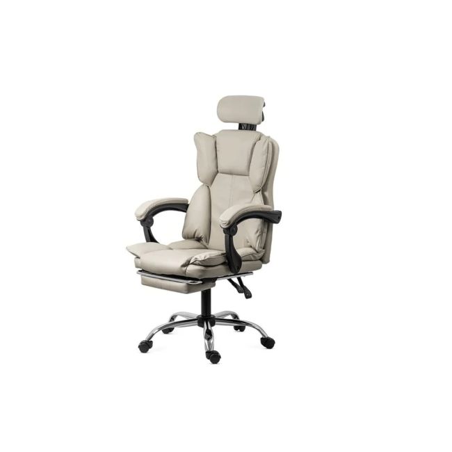Scaun directorial off 4151, piele ecologica, mecanism de balansare, suport pentru picioare, 130 kg drm10338