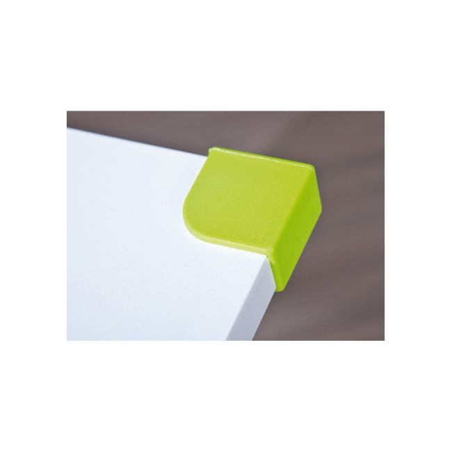 Set birou ergonomic hm collorido inaltime reglabila, unghi inclinare ajustabil, cu scaun hm dingo verde, mesh, 80 kg si dulapior rulant hm simon 2, cu roti, front mdf, alb drm10327