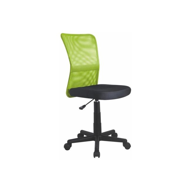Set birou ergonomic hm collorido inaltime reglabila, unghi inclinare ajustabil, cu scaun hm dingo verde, mesh, 80 kg si dulapior rulant hm simon 2, cu roti, front mdf, alb drm10327