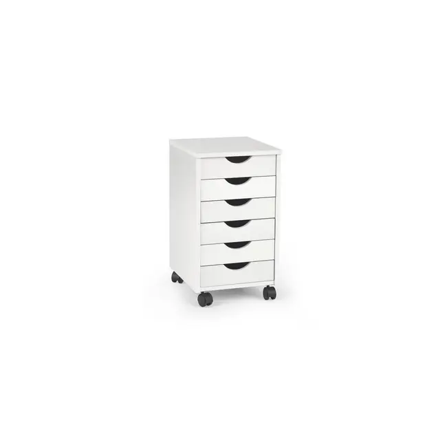 Set birou ergonomic hm collorido inaltime reglabila, unghi inclinare ajustabil, cu scaun hm dingo verde, mesh, 80 kg si dulapior rulant hm simon 2, cu roti, front mdf, alb drm10327