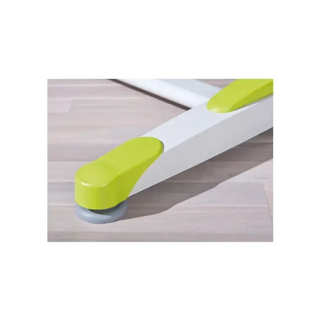 Set birou ergonomic hm collorido inaltime reglabila, unghi inclinare ajustabil, cu scaun hm dingo verde, mesh, 80 kg si dulapior rulant hm simon 2, cu roti, front mdf, alb drm10327