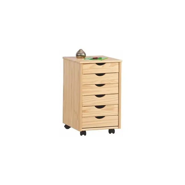 Set birou ergonomic hm julia inaltime reglabila, unghi inclinare ajustabil, cu scaun hm bloom roz/negru, stofa/mesh, 100 kg si dulapior rulant hm nils, cu roti, lemn, natur drm10328
