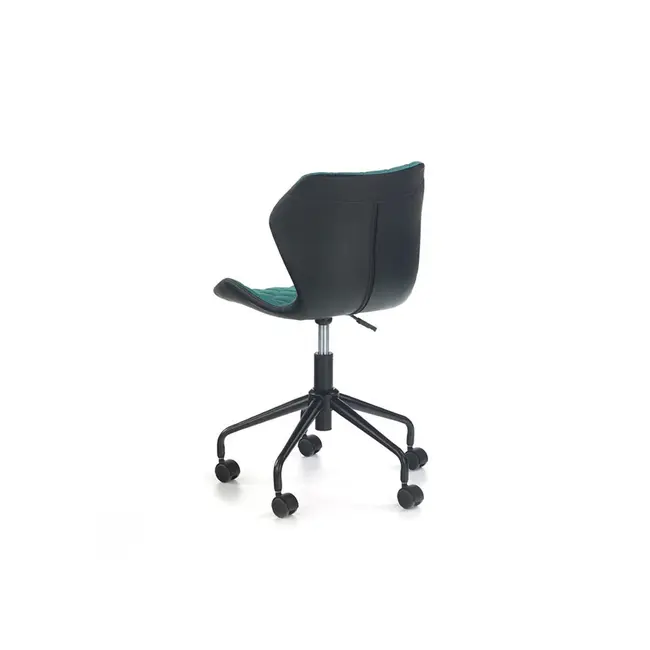 Set birou ergonomic hm julia inaltime reglabila, unghi inclinare ajustabil, cu scaun hm matrix negru/turcoaz, stofa, 100 kg si dulapior rulant hm nils, cu roti, lemn, natur drm10330