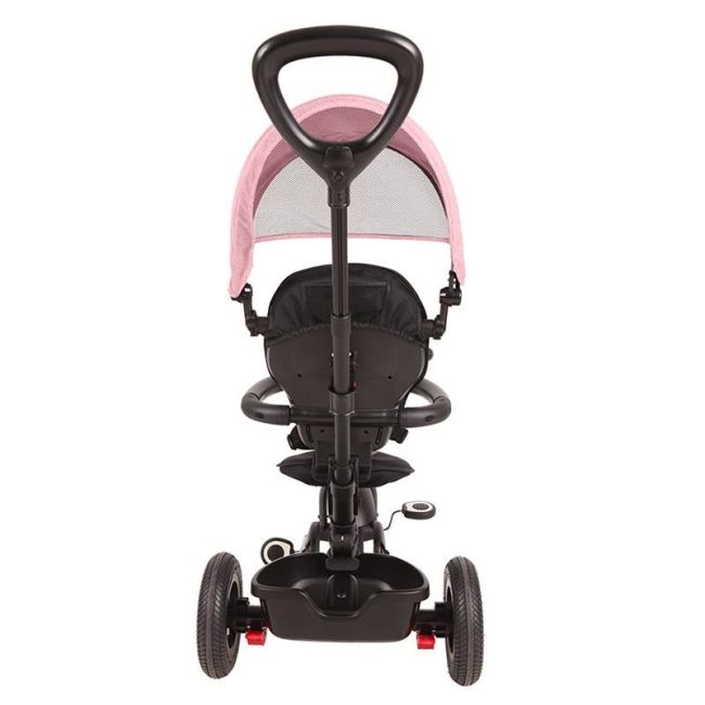 Tricicleta cu roti de cauciuc qplay rito rubber roz smb338038110