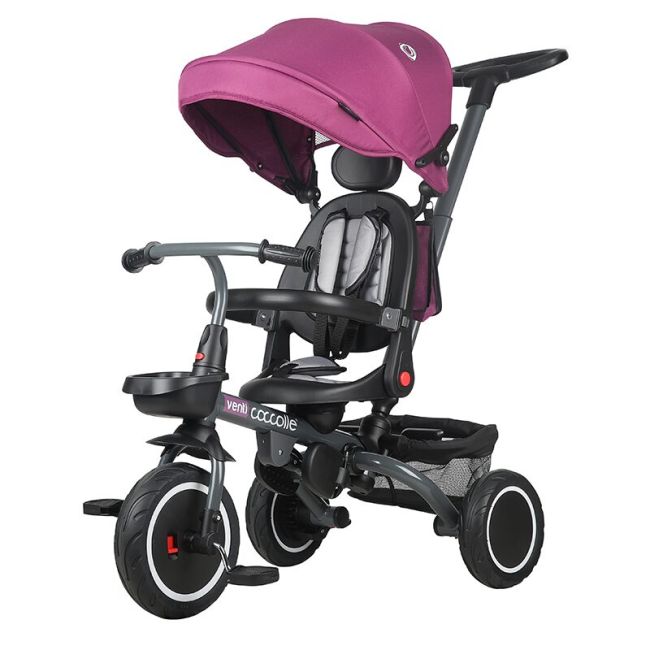 Tricicleta multifunctionala coccolle venti magenta smb323010850