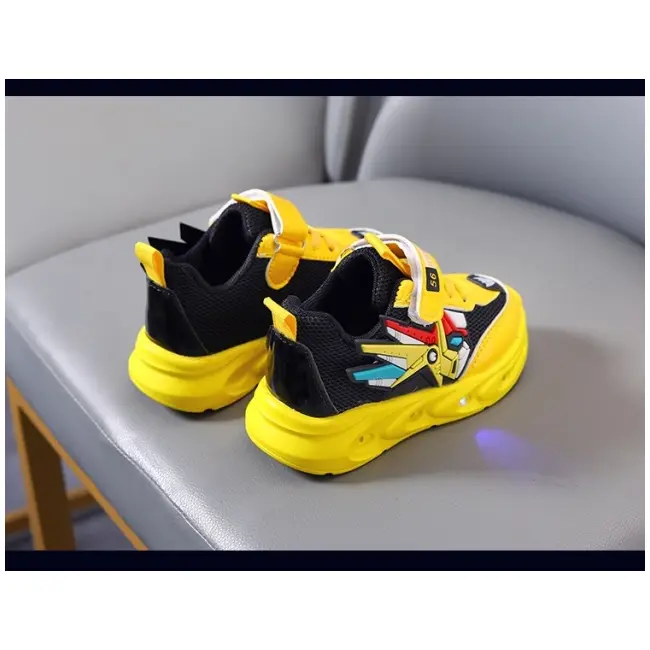 Adidasi galbeni cu luminite - robot mbb-003-3-c